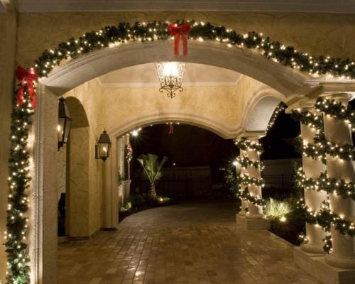 this image shows garlands in Rocklin, CA