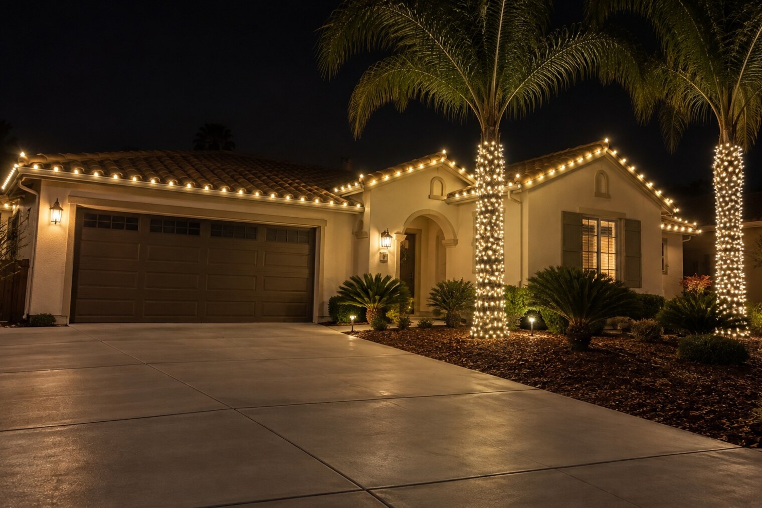 Christmas lights on a home, Whitney Oaks Christmas light installation by Candy Cane Christmas Lights